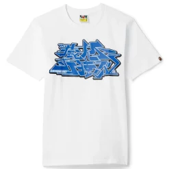A Bathing Ape Asnka Kanji Graffiti Logo Tee