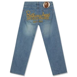 A Bathing Ape Bape Champion Denim Pants