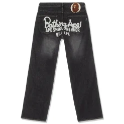 A Bathing Ape Bape Champion Denim Pants