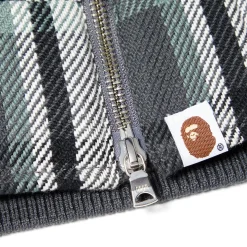 A Bathing Ape Bape Check Down Jacket
