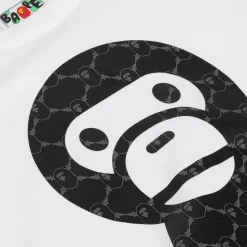 A Bathing Ape College Monogram Baby Milo Tee