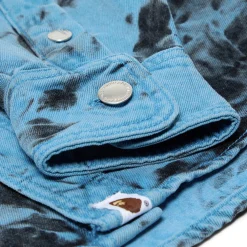 A Bathing Ape Destoryed Bleach Bathing Ape Logo Shirt