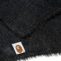 A Bathing Ape Embroidery Shaggy Knit Cardigan