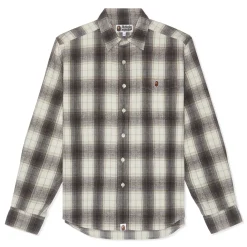 A Bathing Ape Head One Point Flannel Check Shirt