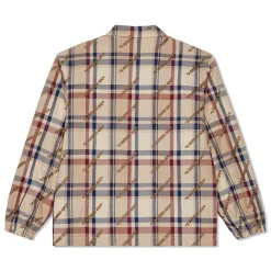 A Bathing Ape Logo Check Pattern Coach Jacket