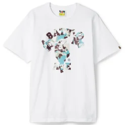 A Bathing Ape Map Camo College Milo Tee