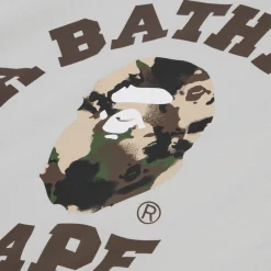 A Bathing Ape Map Camo College Relaxed Fit Tee