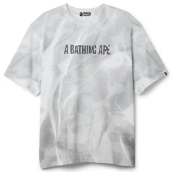 A Bathing Ape Overall Print Logo Relaxed Fit Tee