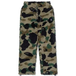 A Bathing Ape 1st Camo Metal Logo Pin Fleece Pants