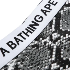 A Bathing Ape Womens Snake Pattern Biker Shorts