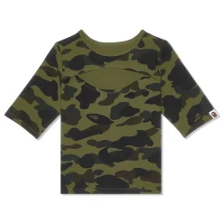 A Bathing Ape Womens 1st Camo Cut Out Tee