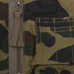 A Bathing Ape Womens 1st Camo Cropped Bomber Jacket
