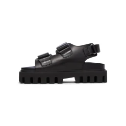 Alexander McQueen Leather Dual-Grip Platform Sandals