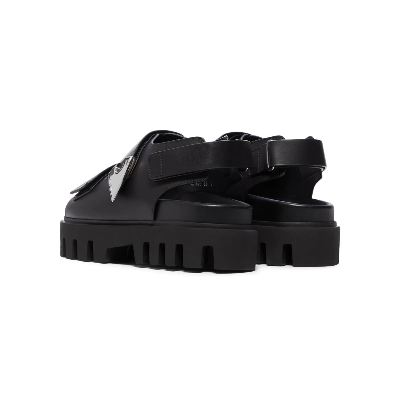 Alexander McQueen Leather Dual-Grip Platform Sandals