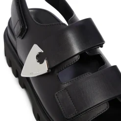 Alexander McQueen Leather Dual-Grip Platform Sandals