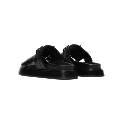 Alexander McQueen T-Bar Fringed Slides