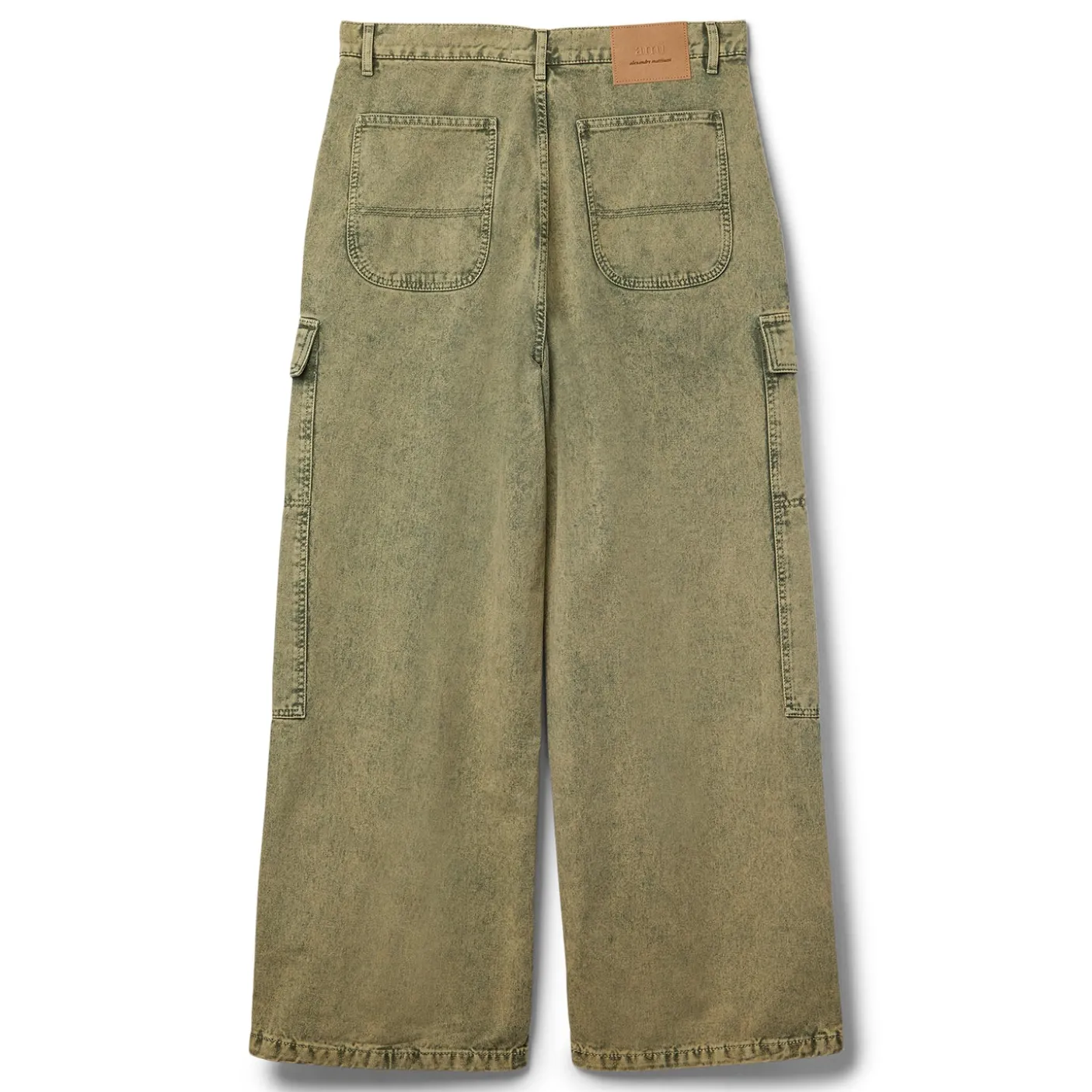 AMI Cargo Cotton Cargo Wide Fit Jeans