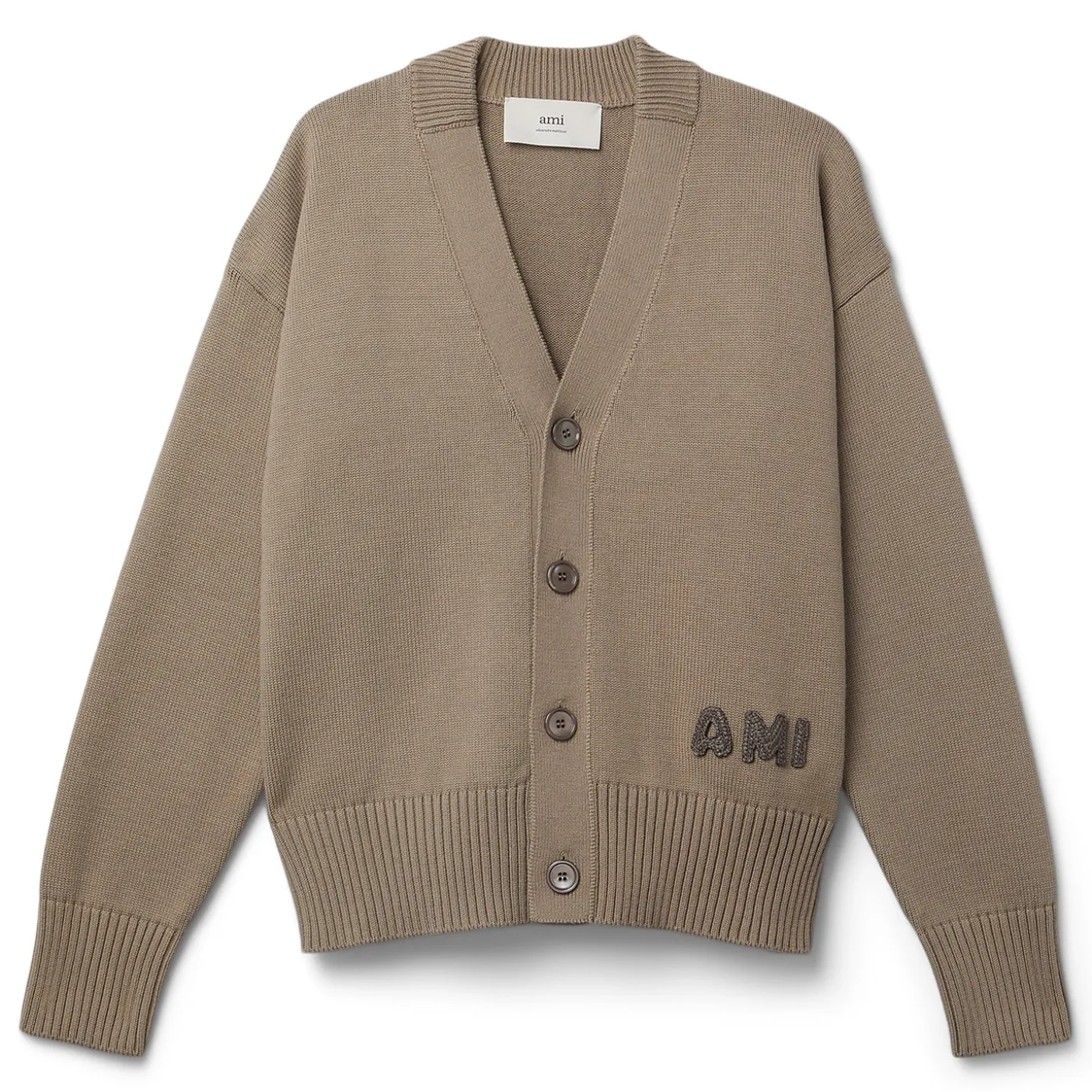 AMI Embroidered Cardigan