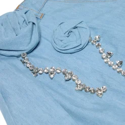 AREA Crystal Rosette Skort