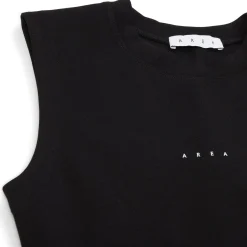 AREA Handprint Sleeveless Mini Dress