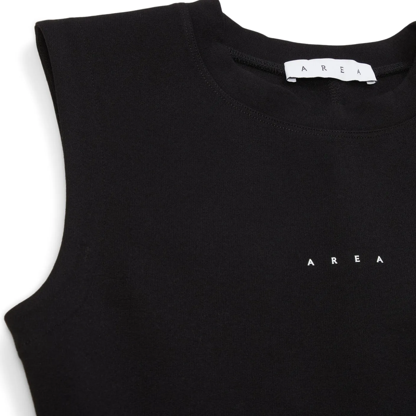 AREA Handprint Sleeveless Mini Dress
