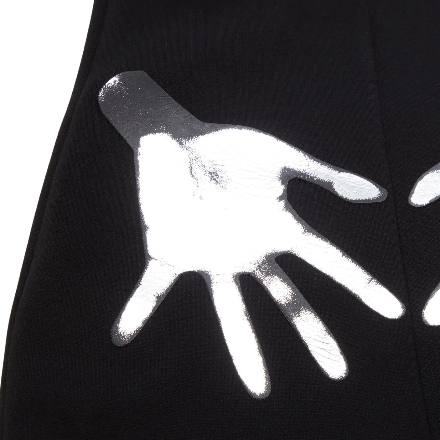 AREA Handprint Sleeveless Mini Dress