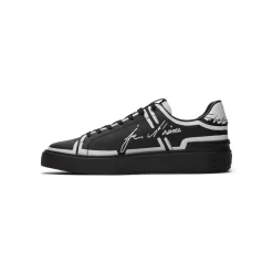 Balmain B-Court-Printed Balmain Calfskin