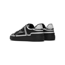 Balmain B-Court-Printed Balmain Calfskin