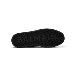 Balmain B-Court-Printed Balmain Calfskin