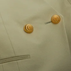 Balmain Buttoned Grain De Poudre Vest