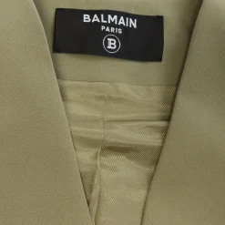 Balmain Buttoned Grain De Poudre Vest
