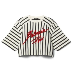 Balmain Cropped Balmain T-Shirt