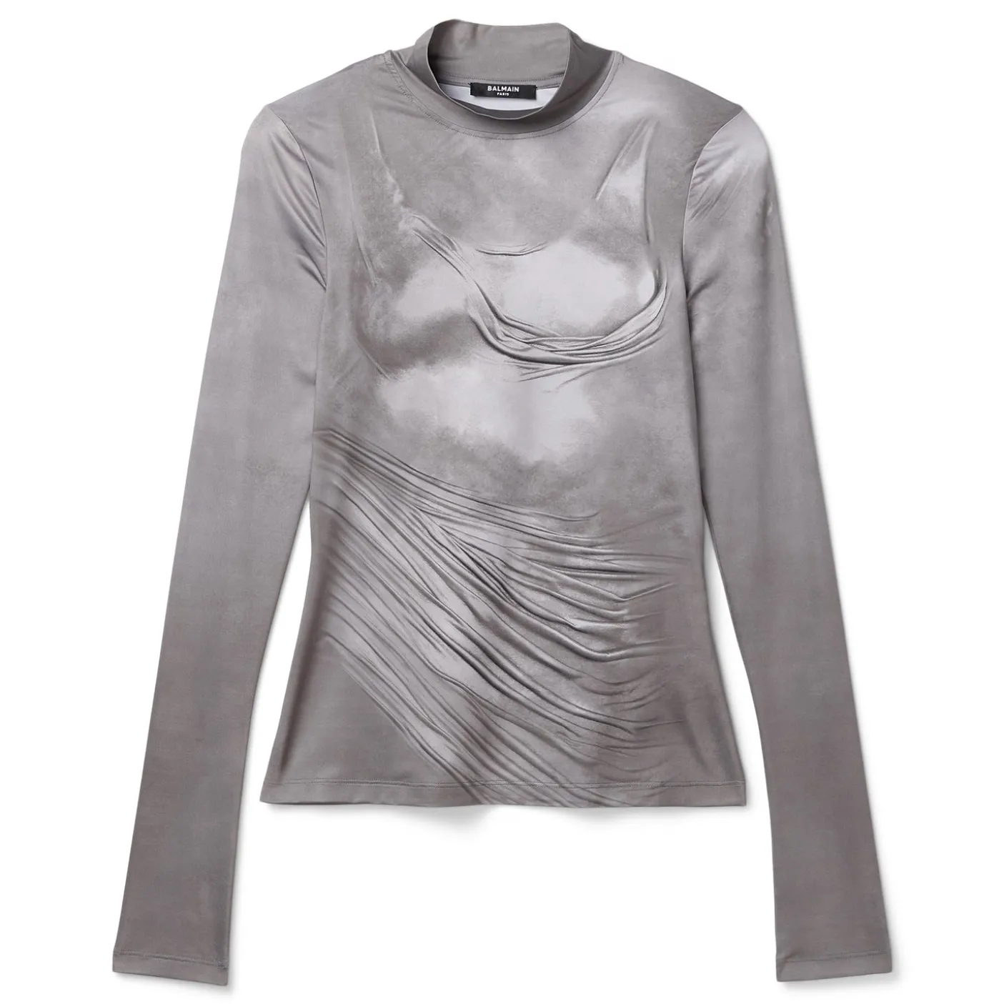 Balmain Draped Print Trompe L'oeil T-shirt