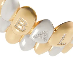 Balmain Grillz Bangle Brass & Crystal