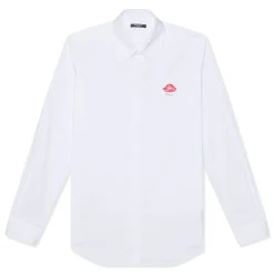 Balmain Kiss Print Poplin Shirt