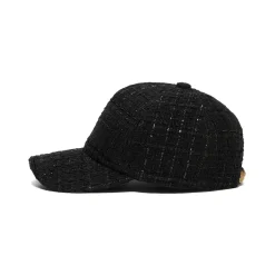 Balmain Logo Embellished Tweed Cap