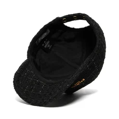 Balmain Logo Embellished Tweed Cap