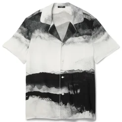 Balmain Moon Print Pajama Shirt