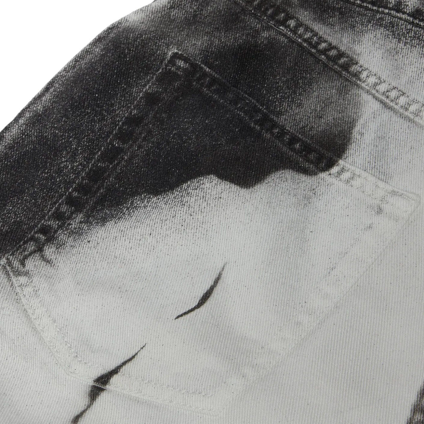 Balmain Moon Print Regular-Fit Denim Jeans
