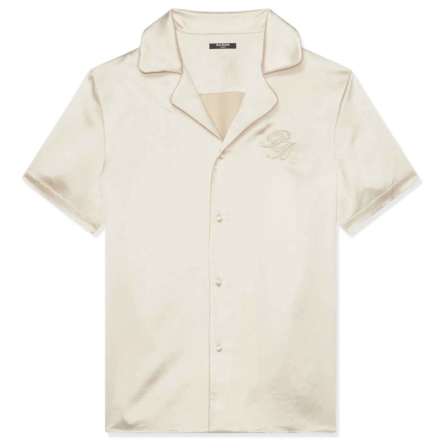 Balmain PB Signature Short Sleeve Pyjama Shirt
