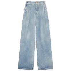 Balmain Pleated Denim Jeans
