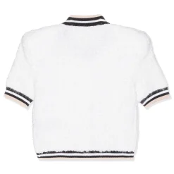 Balmain Short Sleeve Buttoned Maze Monogram Cardigan