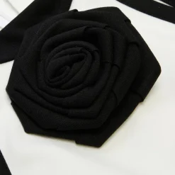 Balmain SL Rose Detail Jersey Top