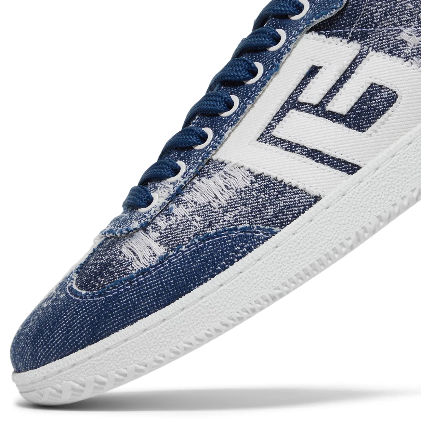 Balmain Swan-Destroyed Denim