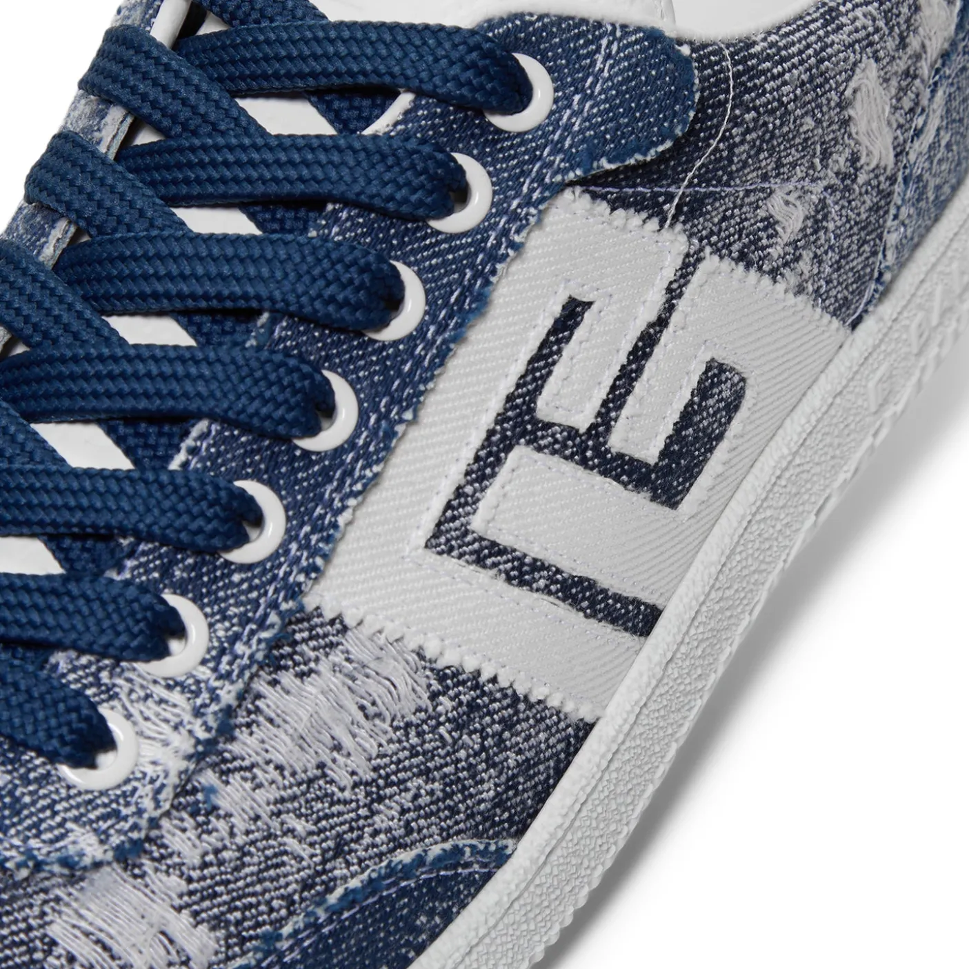 Balmain Swan-Destroyed Denim