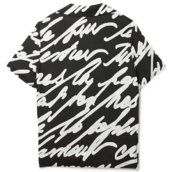 Balmain Twill Love Letter Short Sleeve Pyjama Shirt