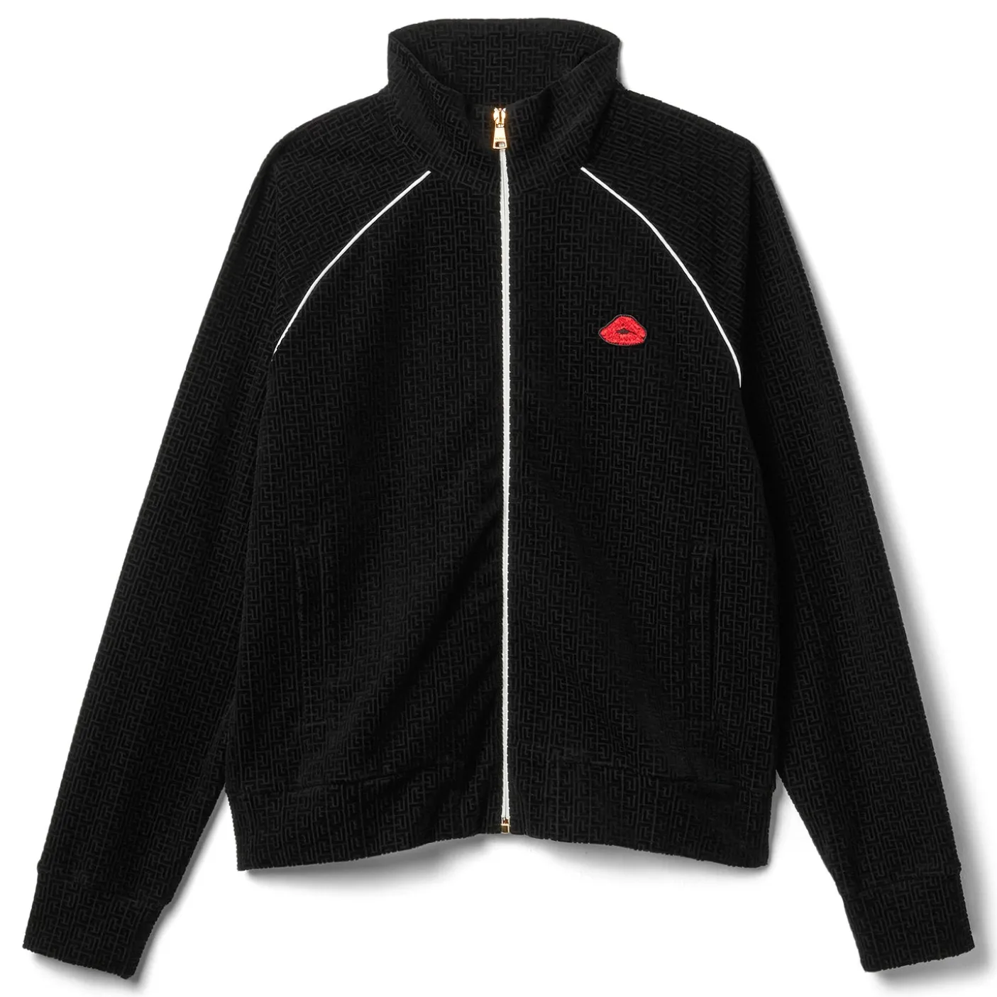 Balmain Velet Monogram kiss Jersey Track Jacket