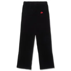 Balmain Velvet Monogram Kiss Jersey Sweatpants
