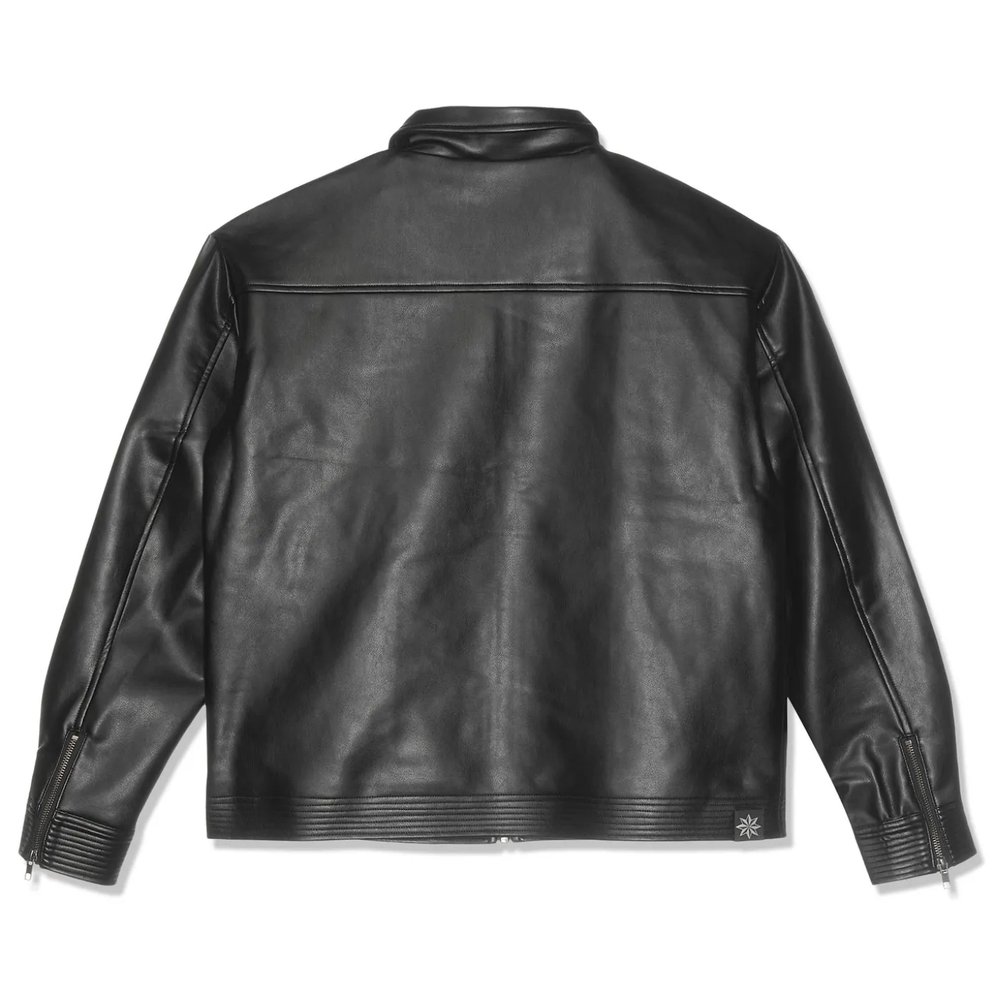 Beach Brains Faux Leather Jacket