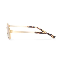 Bottega Veneta Rectangle Metal Sunglasses